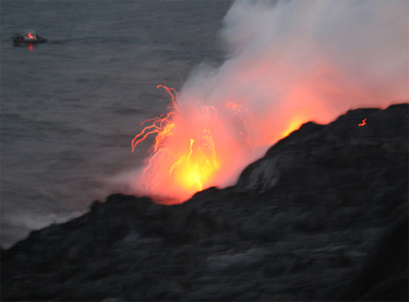 Lava flow in Hawaii