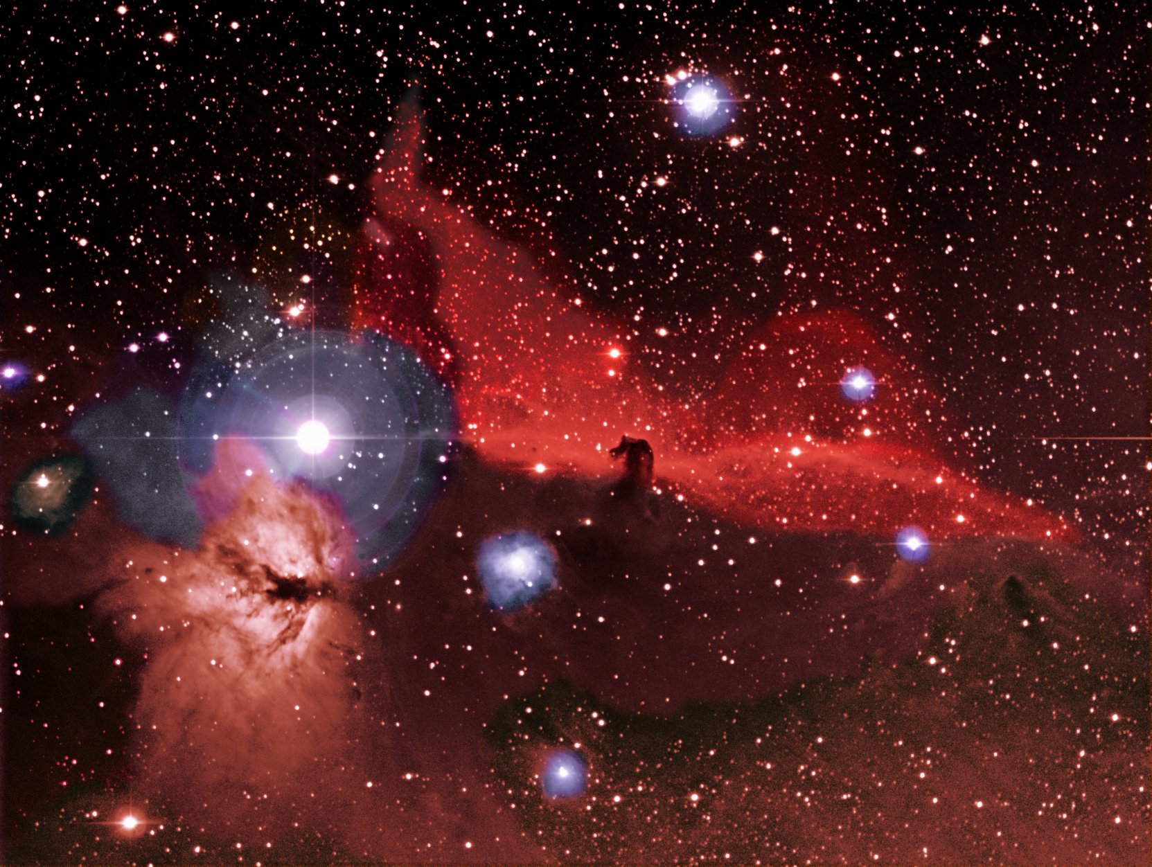 The Horsehead and Flame Nebulae B33 + IC 434 + NGC 2024 Astronomy
