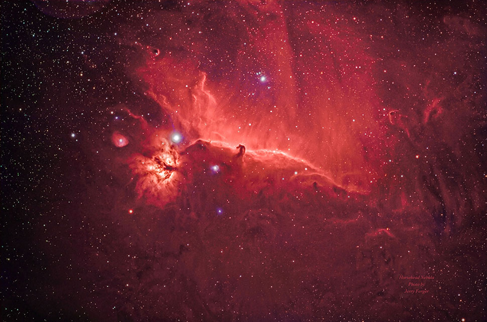 The Horsehead Nebula (B33) .