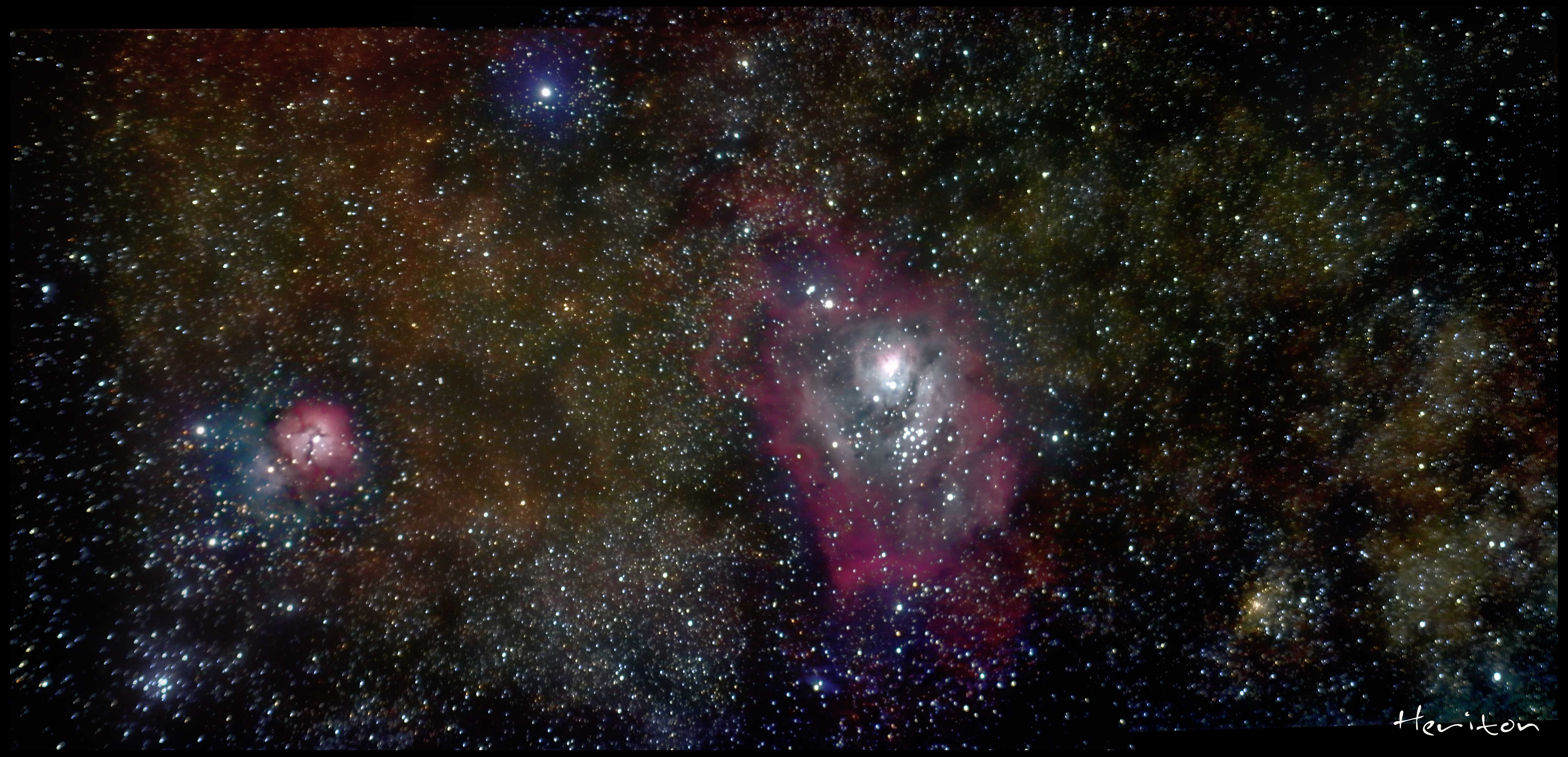 M8 & M20 The Lagoon & Trifid Nebula Complex - Galactic Images