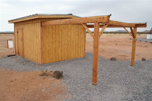 Roll-off roof observatory at Rancho Hidalgo