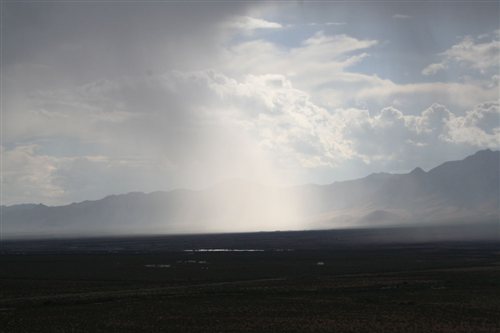 Rainstorm in the desert