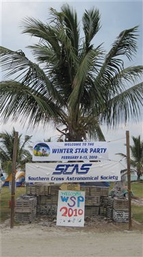 Winter Star Party welcome sign